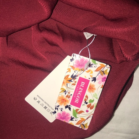 NEW Red Blouse for Work or Date, Korean Fashion - Picture 4 of 4